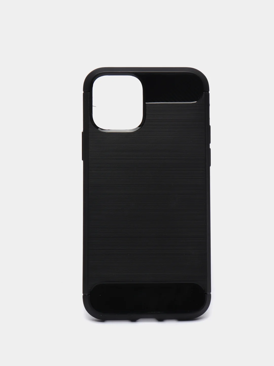 Черный чехол iPhone 11 Pro Max, 11 Pro, 11 имитация вставок под карбон