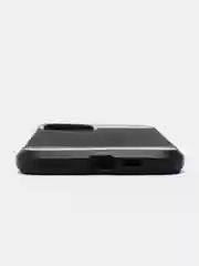 Черный чехол iPhone 11 Pro Max, 11 Pro, 11 имитация вставок под карбон