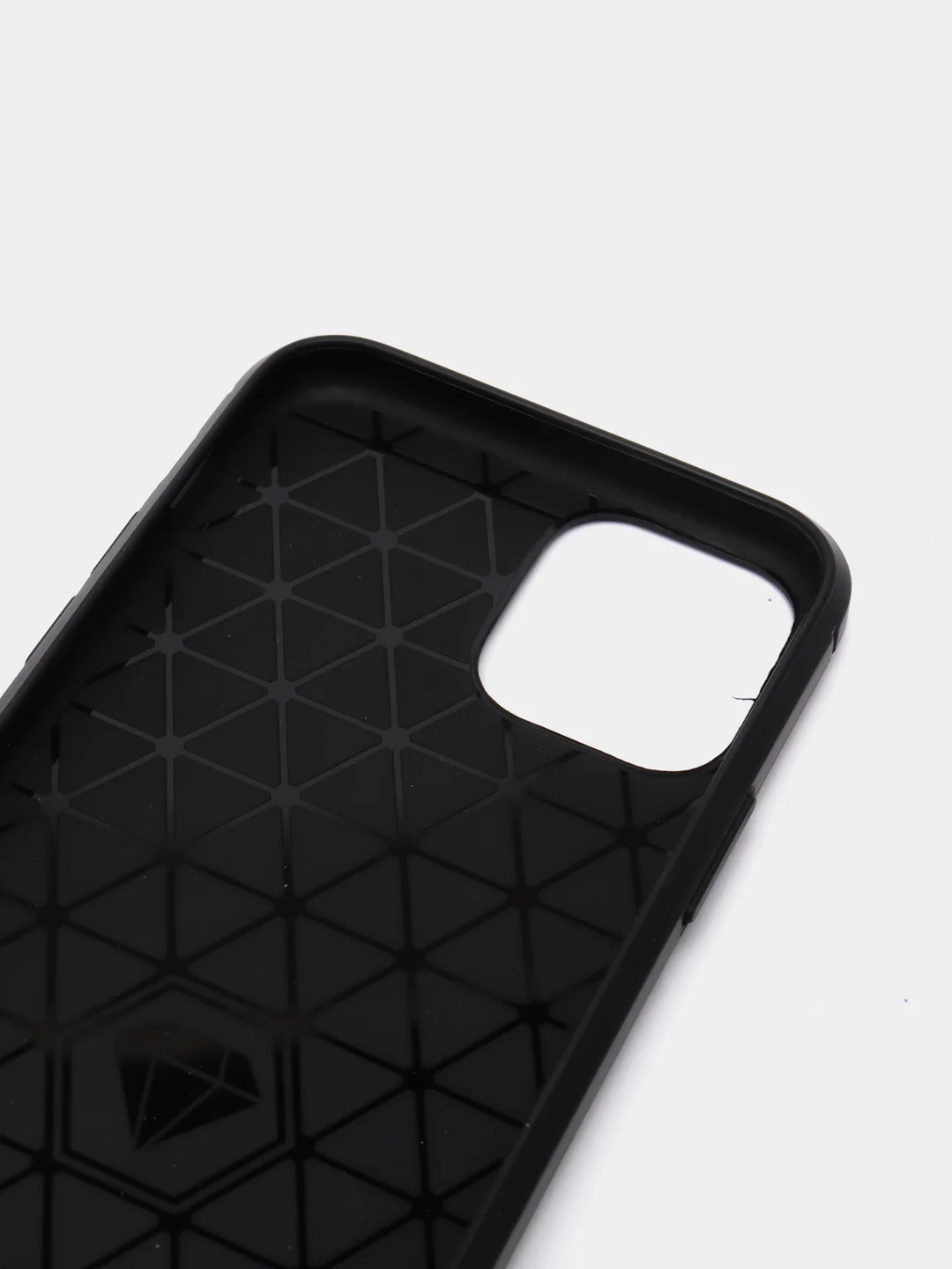 Черный чехол iPhone 11 Pro Max, 11 Pro, 11 имитация вставок под карбон