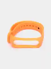 Светло-оранжевый ремешок силиконовый для фитнес браслета Xiaomi Mi Band 3, Mi Band 4 (Ми Банд 3, Ми Банд 4)
