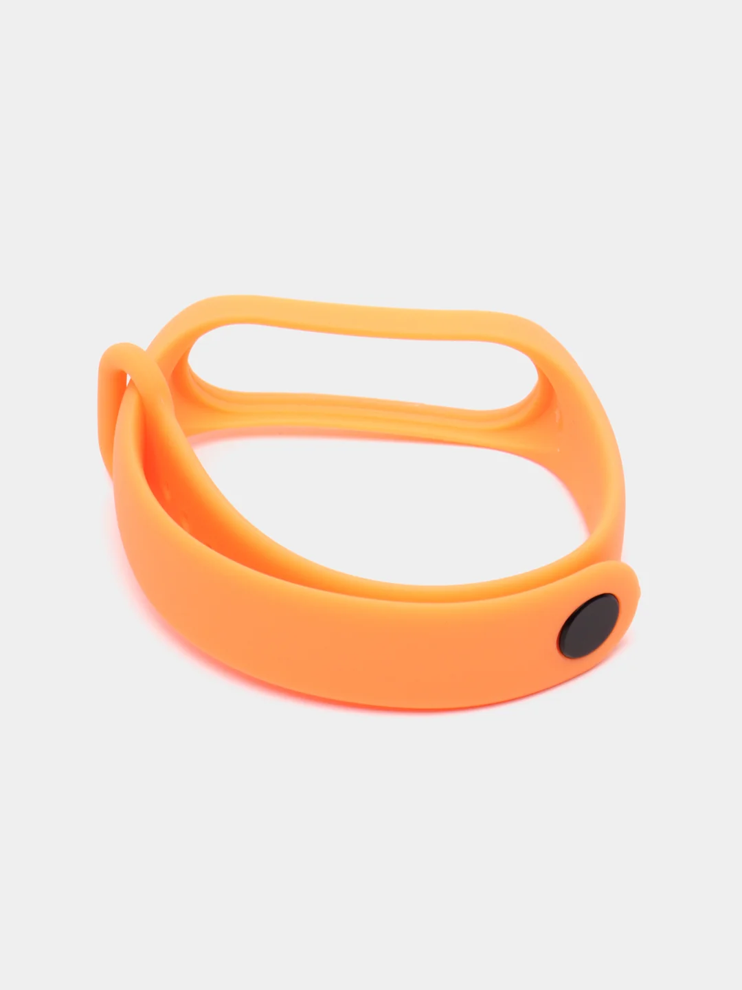 Светло-оранжевый ремешок силиконовый для фитнес браслета Xiaomi Mi Band 3, Mi Band 4 (Ми Банд 3, Ми Банд 4)