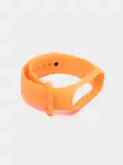 Светло-оранжевый ремешок силиконовый для фитнес браслета Xiaomi Mi Band 3, Mi Band 4 (Ми Банд 3, Ми Банд 4)