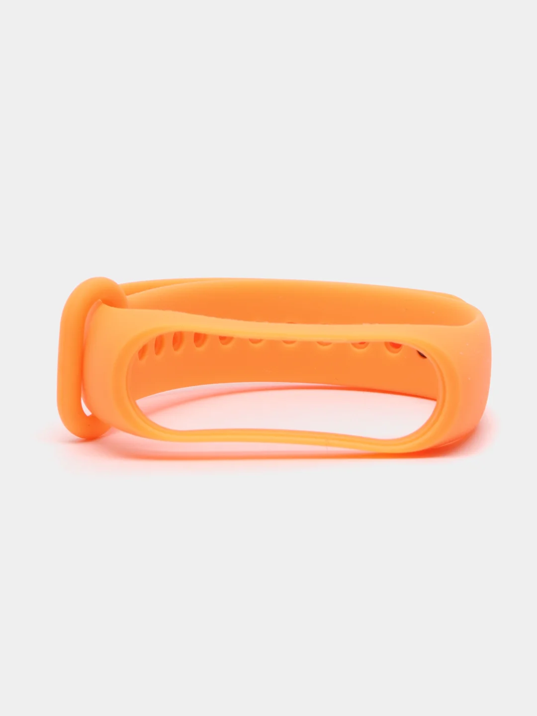 Светло-оранжевый ремешок силиконовый для фитнес браслета Xiaomi Mi Band 3, Mi Band 4 (Ми Банд 3, Ми Банд 4)