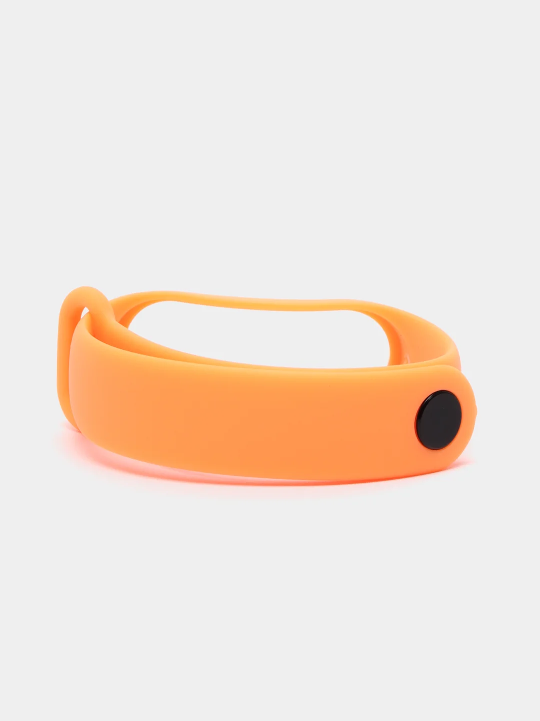 Светло-оранжевый ремешок силиконовый для фитнес браслета Xiaomi Mi Band 3, Mi Band 4 (Ми Банд 3, Ми Банд 4)