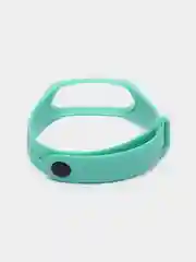 Бирюзовый ремешок силиконовый для фитнес браслета Xiaomi Mi Band 3, Mi Band 4 (Ми Банд 3, Ми Банд 4)