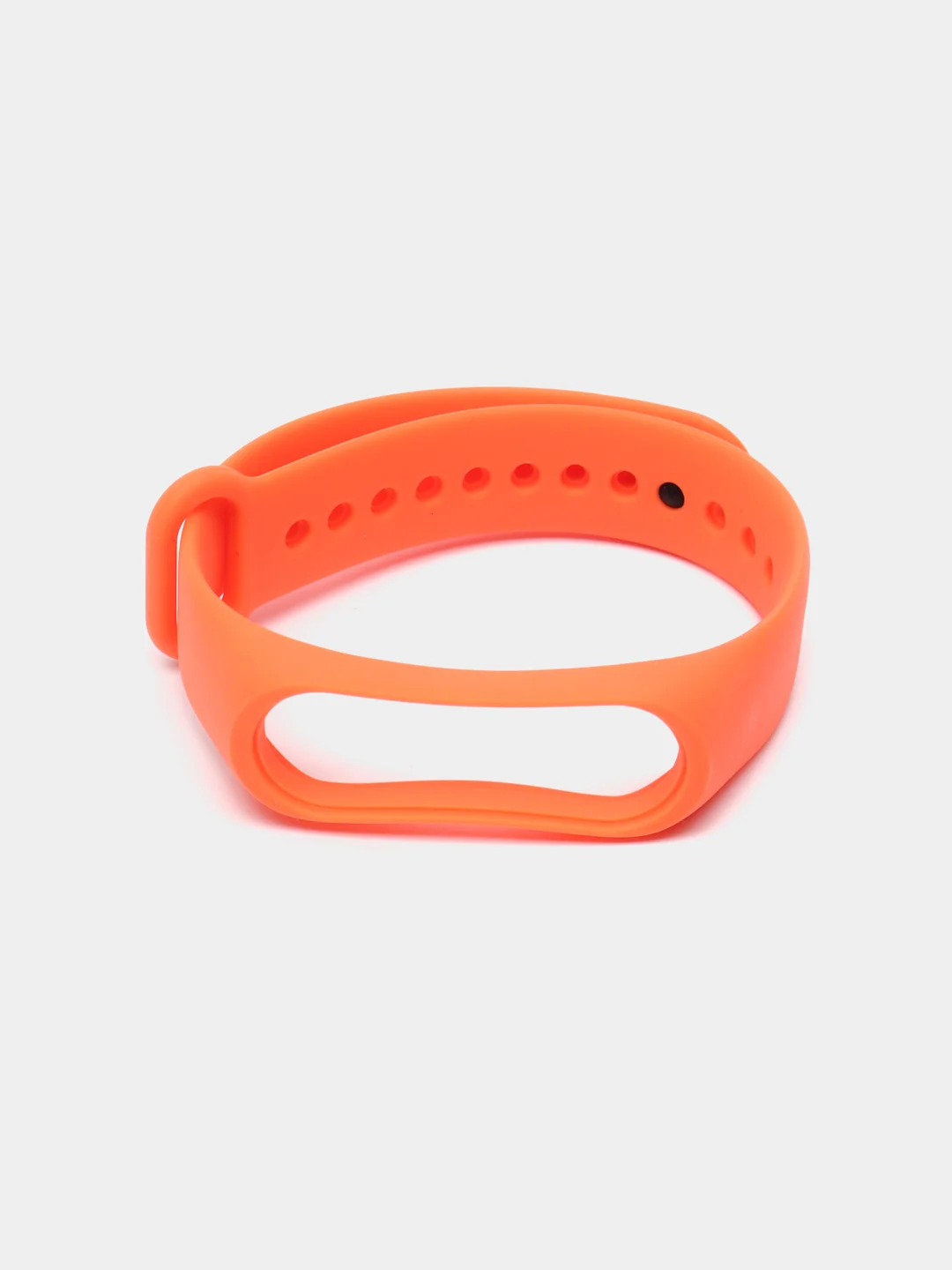 Оранжевый ремешок силиконовый для фитнес браслета Xiaomi Mi Band 3, Mi Band 4 (Ми Банд 3, Ми Банд 4)