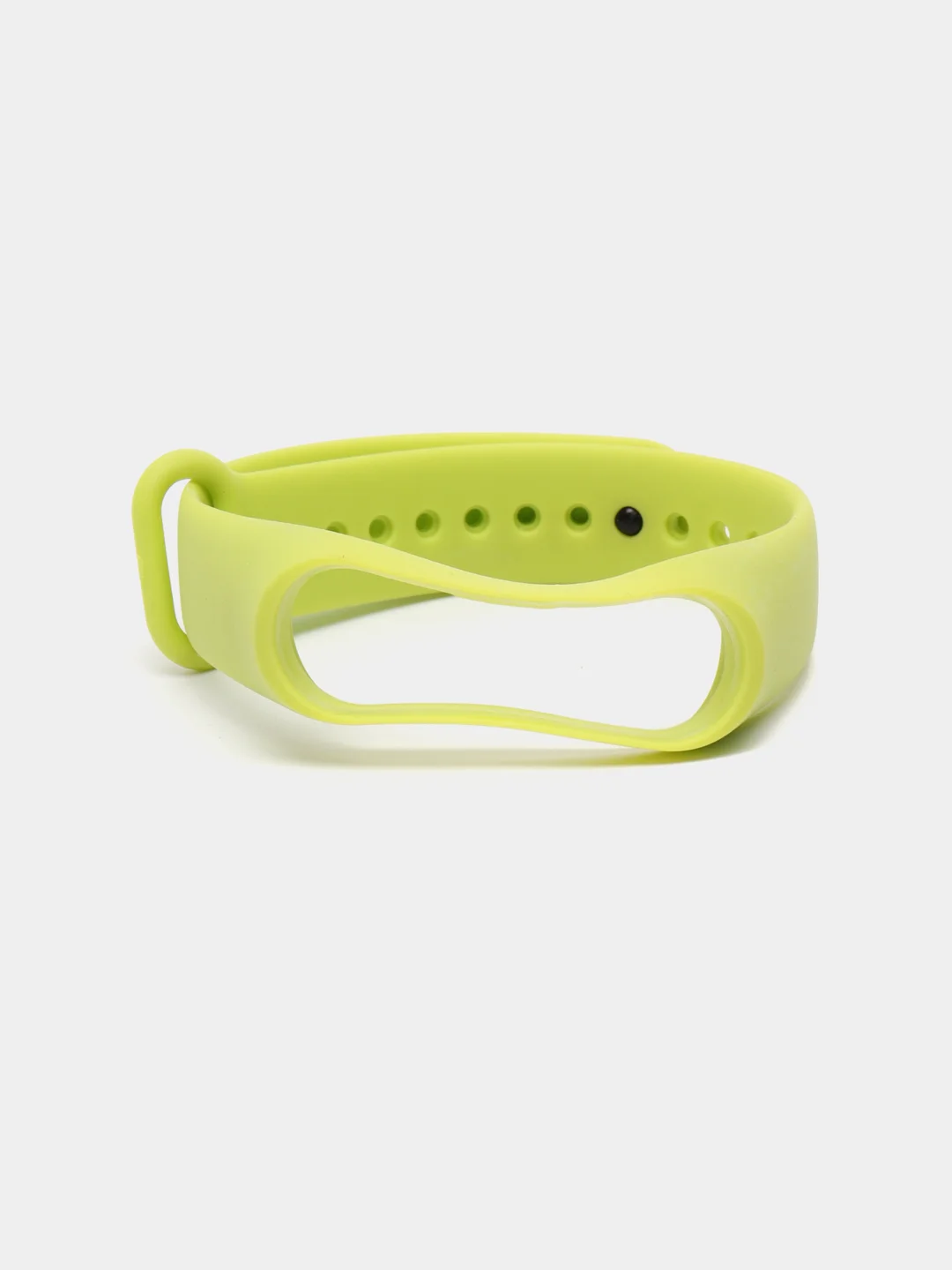 Салатовый ремешок силиконовый для фитнес браслета Xiaomi Mi Band 3, Mi Band 4 (Ми Банд 3, Ми Банд 4)