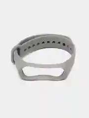 Серый ремешок силиконовый для фитнес браслета Xiaomi Mi Band 3, Mi Band 4 (Ми Банд 3, Ми Банд 4)