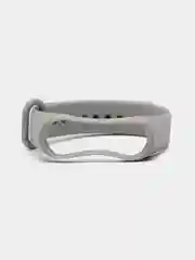 Серый ремешок силиконовый для фитнес браслета Xiaomi Mi Band 3, Mi Band 4 (Ми Банд 3, Ми Банд 4)