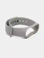 Серый ремешок силиконовый для фитнес браслета Xiaomi Mi Band 3, Mi Band 4 (Ми Банд 3, Ми Банд 4)