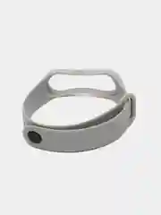 Серый ремешок силиконовый для фитнес браслета Xiaomi Mi Band 3, Mi Band 4 (Ми Банд 3, Ми Банд 4)