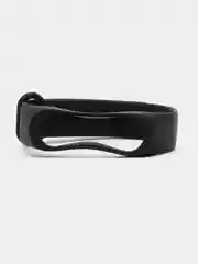 Черный ремешок силиконовый для фитнес браслета Xiaomi Mi Band 3, Mi Band 4 (Ми Банд 3, Ми Банд 4)