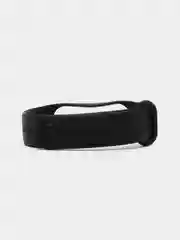 Черный ремешок силиконовый для фитнес браслета Xiaomi Mi Band 3, Mi Band 4 (Ми Банд 3, Ми Банд 4)