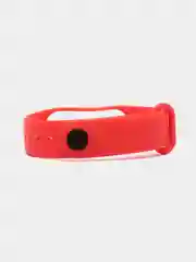 Красный ремешок силиконовый для фитнес браслета Xiaomi Mi Band 3, Mi Band 4 (Ми Банд 3, Ми Банд 4)
