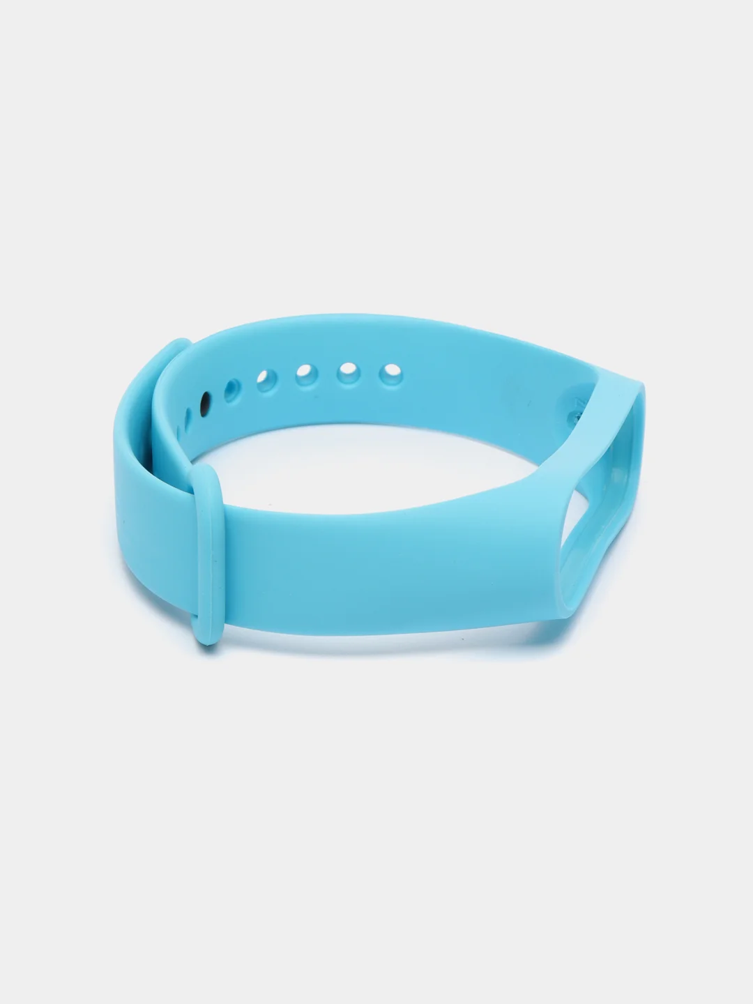 Голубой ремешок силиконовый для фитнес браслета Xiaomi Mi Band 3, Mi Band 4 (Ми Банд 3, Ми Банд 4)