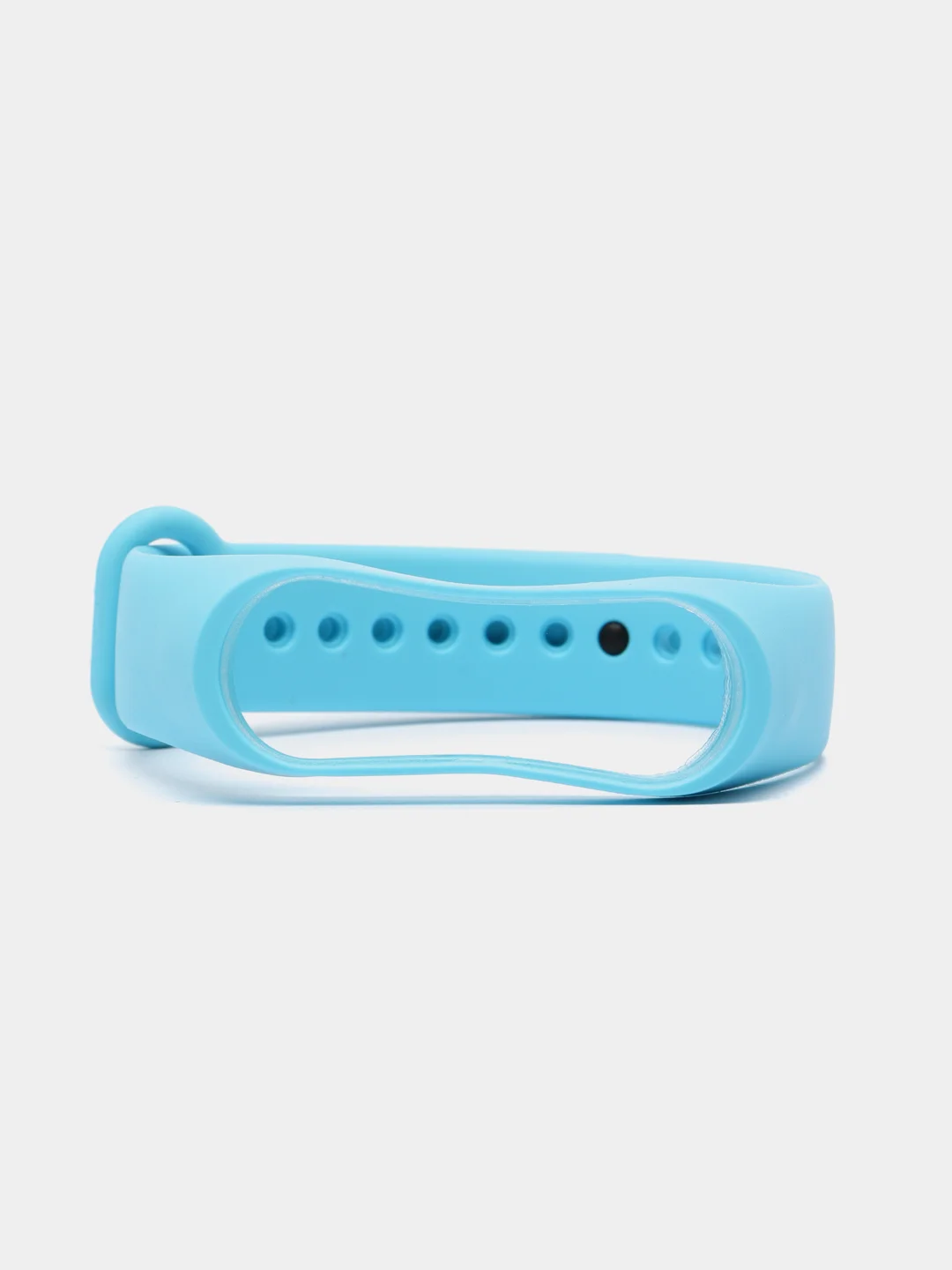 Голубой ремешок силиконовый для фитнес браслета Xiaomi Mi Band 3, Mi Band 4 (Ми Банд 3, Ми Банд 4)