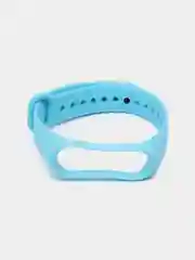 Голубой ремешок силиконовый для фитнес браслета Xiaomi Mi Band 3, Mi Band 4 (Ми Банд 3, Ми Банд 4)