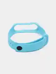 Голубой ремешок силиконовый для фитнес браслета Xiaomi Mi Band 3, Mi Band 4 (Ми Банд 3, Ми Банд 4)