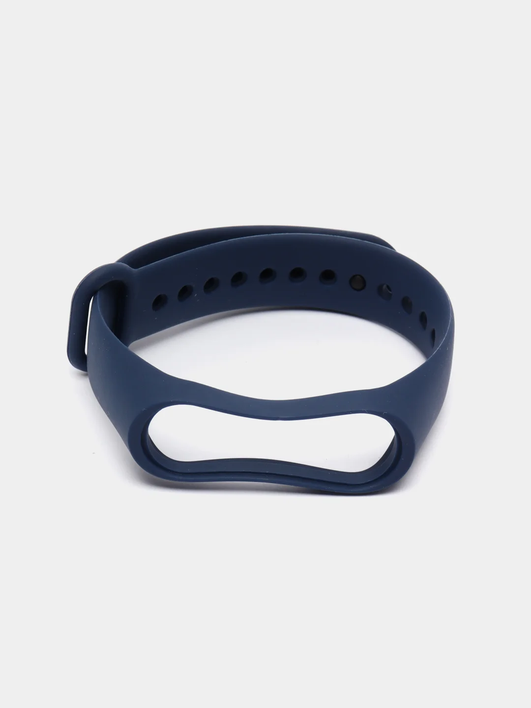 Синий ремешок силиконовый для фитнес браслета Xiaomi Mi Band 3, Mi Band 4 (Ми Банд 3, Ми Банд 4)
