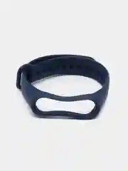 Синий ремешок силиконовый для фитнес браслета Xiaomi Mi Band 3, Mi Band 4 (Ми Банд 3, Ми Банд 4)
