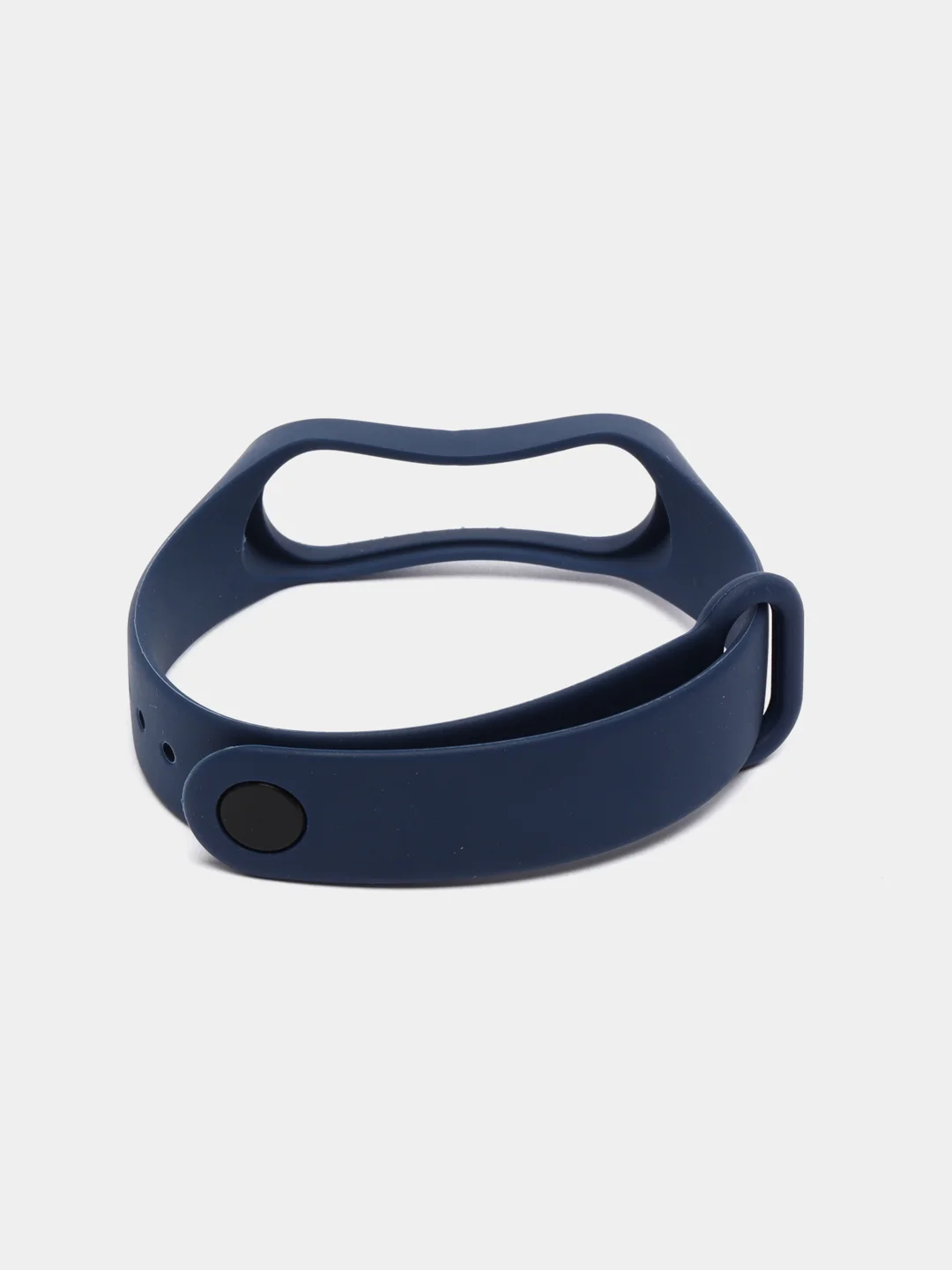 Синий ремешок силиконовый для фитнес браслета Xiaomi Mi Band 3, Mi Band 4 (Ми Банд 3, Ми Банд 4)
