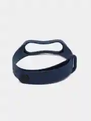 Синий ремешок силиконовый для фитнес браслета Xiaomi Mi Band 3, Mi Band 4 (Ми Банд 3, Ми Банд 4)