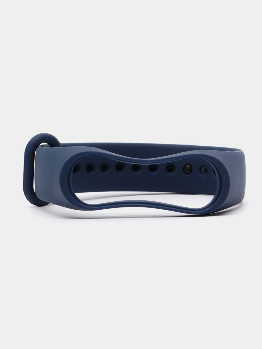 Синий ремешок силиконовый для фитнес браслета Xiaomi Mi Band 3, Mi Band 4 (Ми Банд 3, Ми Банд 4)