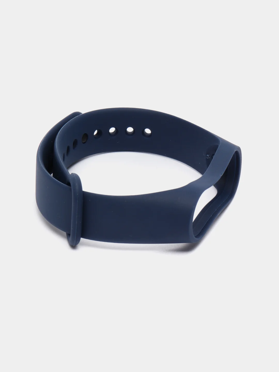 Синий ремешок силиконовый для фитнес браслета Xiaomi Mi Band 3, Mi Band 4 (Ми Банд 3, Ми Банд 4)
