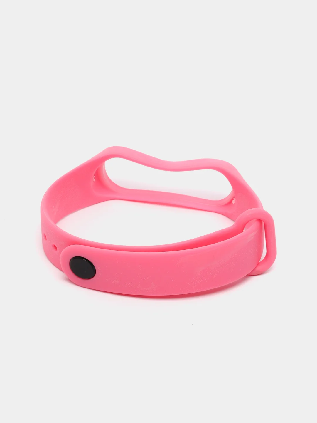 Тёмно-розовый ремешок силиконовый для фитнес браслета Xiaomi Mi Band 3, Mi Band 4 (Ми Банд 3, Ми Банд 4)