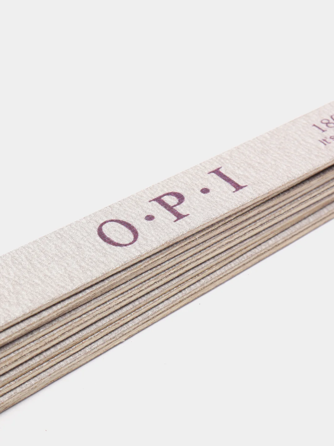Пилка OPI для ногтей, прямая, лодочка, на деревянной основе, 100/180 и 180/240