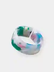 Белый кольцо акриловое