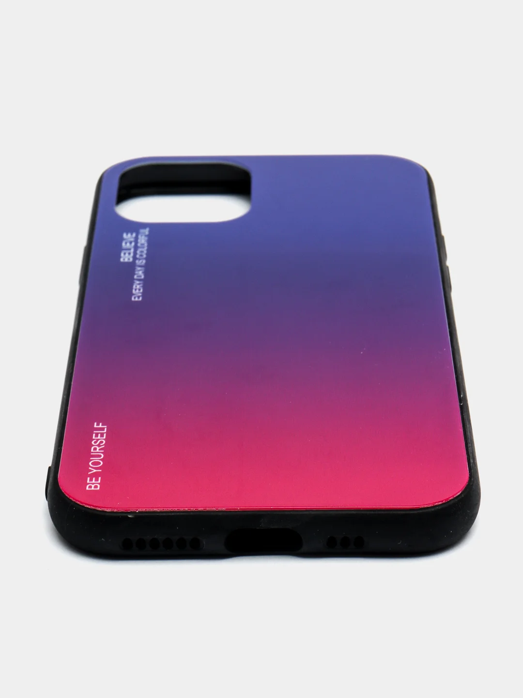 Фуксия чехол для iPhone 11 Pro, из закалённого стекла, 7 цветов
