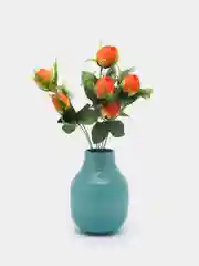 Оранжевый цветы искусственные "роза"