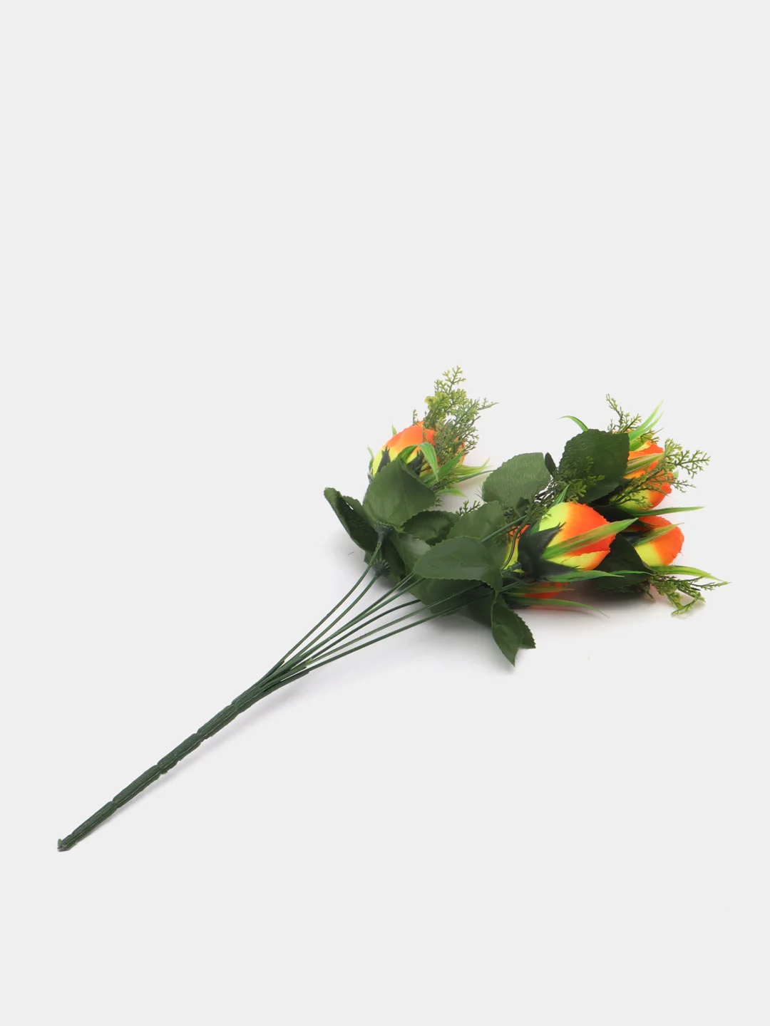 Оранжевый цветы искусственные "роза"