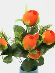 Оранжевый цветы искусственные "роза"