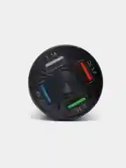 Черный автомобильное зарядное устройство, 4 порта USB