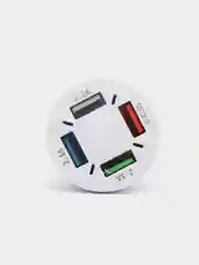 Белый автомобильное зарядное устройство, 4 порта USB