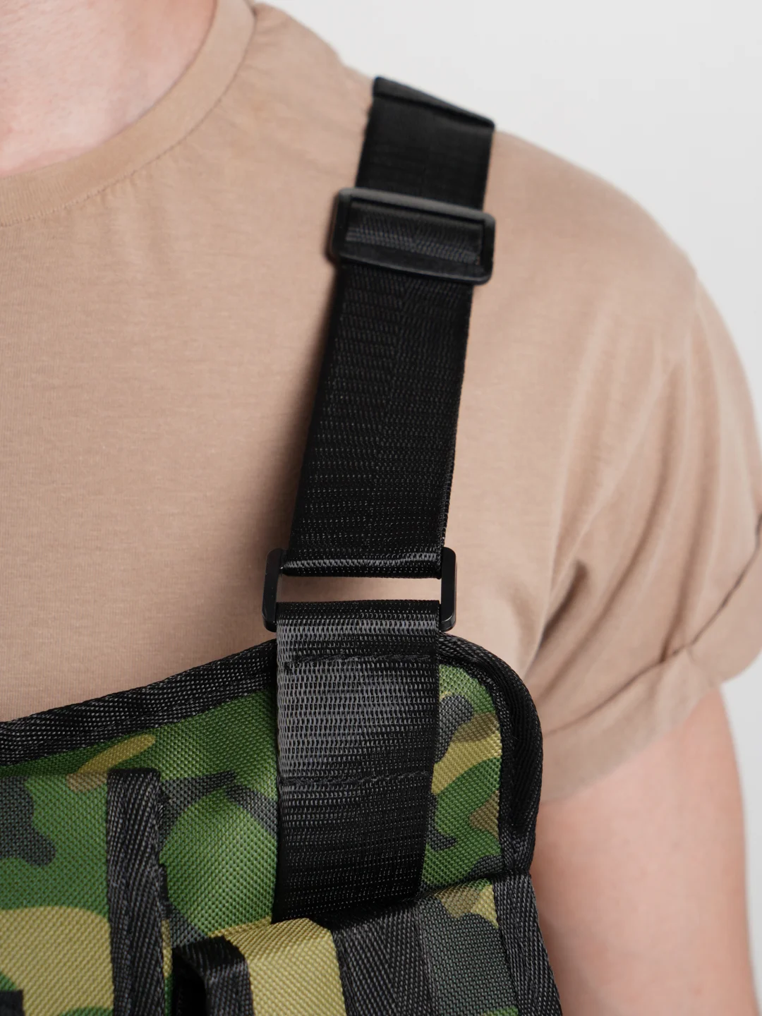 Зелёный хаки нагрудная сумка жилет "hgul bag", велосумка, походная сумка