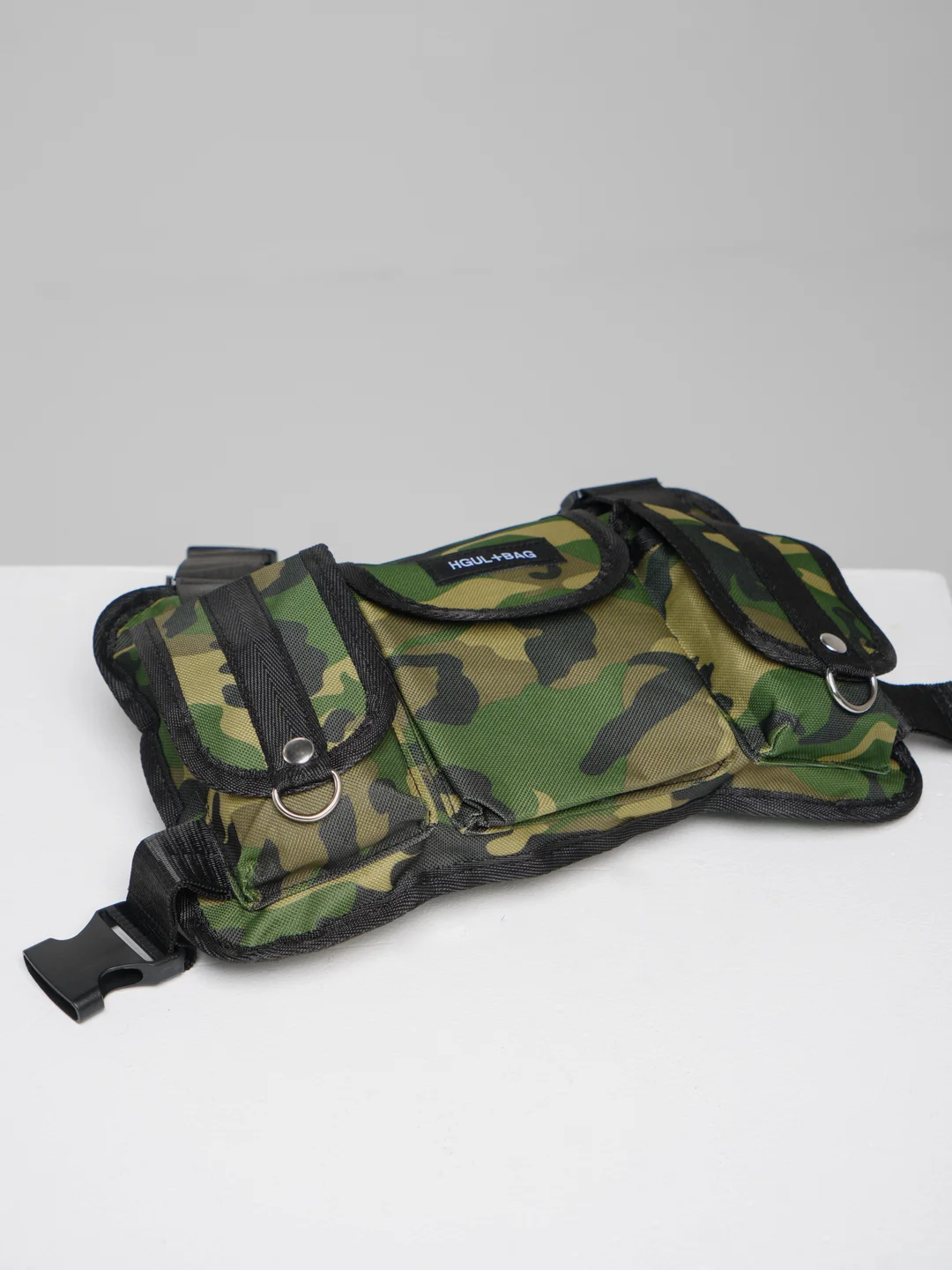 Зелёный хаки нагрудная сумка жилет "hgul bag", велосумка, походная сумка