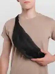 Черный сумка Поясная Kleymo Bananka Wide, черная