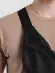 Красный сумка Поясная Kleymo Bananka Wide, черная
