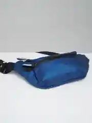 Синий меланж сумка на пояс мужская через плечо на плечо поясная для документов спортивная