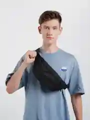 Красный сумка Поясная Kleymo Bananka Wide, черная