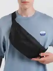 Красный сумка Поясная Kleymo Bananka Wide, черная
