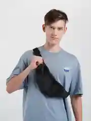 Красный сумка Поясная Kleymo Bananka Slim pattern, черная