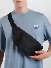 Черный сумка поясная Kleymo Bananka Wide pattern, черная