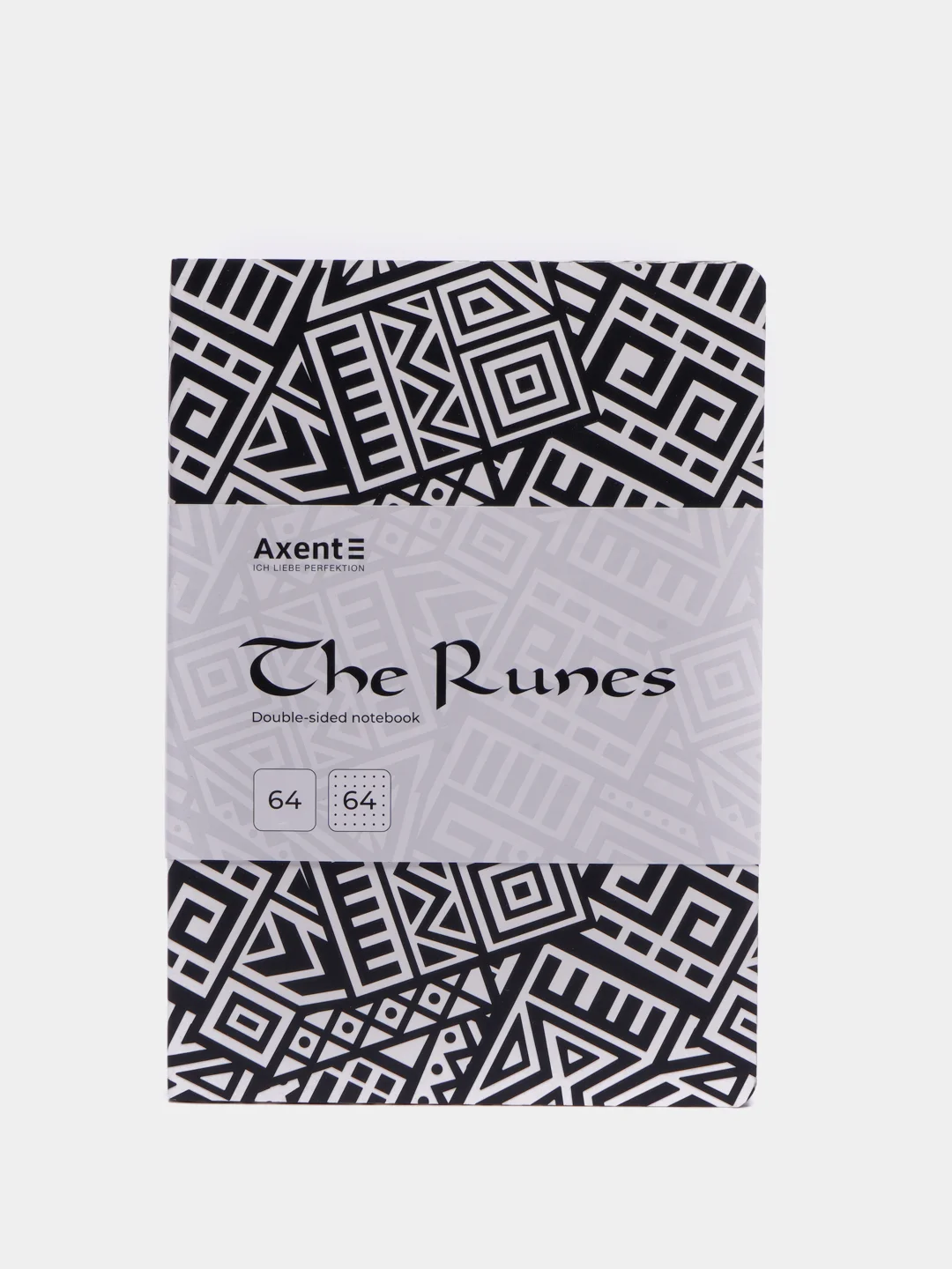 Блокнот двусторонний The Runes, А5, 128 листов (64 в точку и 64 без линовки),бумага 80г/м2
