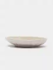 Белый подставка/поднос из гипса, подсвечник "Ракушка", 11,1*4,4 см