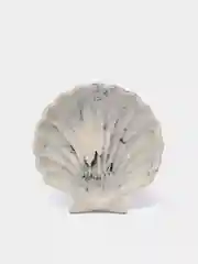 Черный подставка/поднос из гипса, подсвечник "Ракушка", 11,1*4,4 см