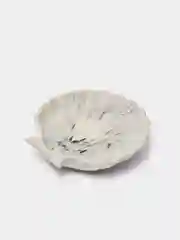 Черный подставка/поднос из гипса, подсвечник "Ракушка", 11,1*4,4 см